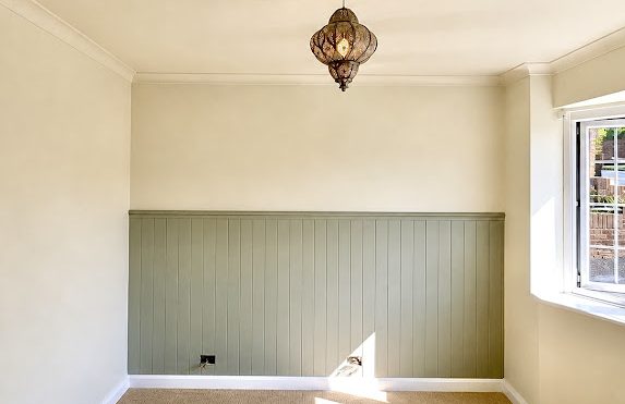 panel wall decorated